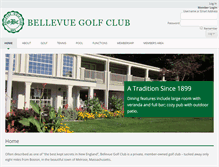 Tablet Screenshot of bellevuegolfclub.com
